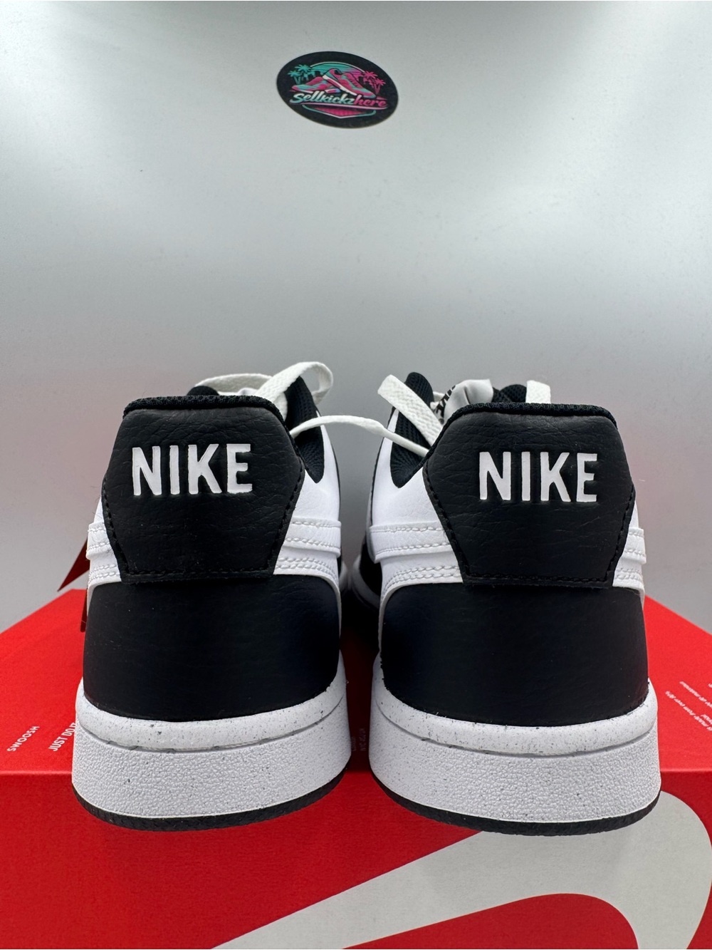 Nike Court Vision Lo NN Panda Black White BRAND NEW Size 10 Women - Picture 4 of 8